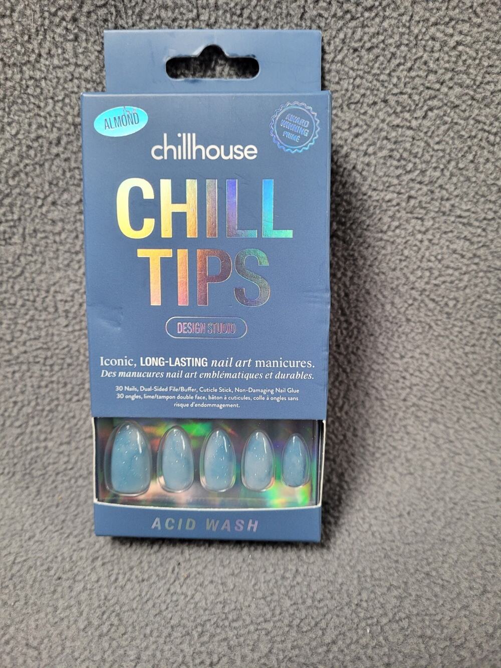 CHILLHOUSE Chill Tips Design Studio Nail Art Manicure Almond Acid Wash